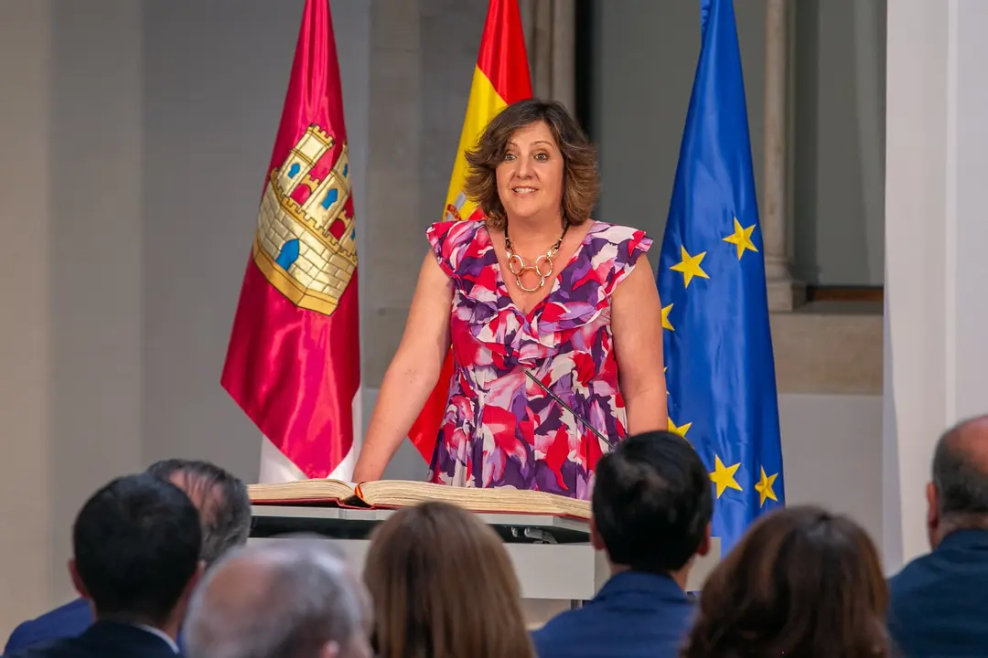 Toledo, 11 de julio de 2023.- El presidente de Castilla-La Mancha, Emiliano Garc&iacute;a-Page, preside acto de toma de posesi&oacute;n de los consejeros del nuevo ejecutivo auton&oacute;mico. (Fotos: A. P&eacute;rez Herrera // JCCM)