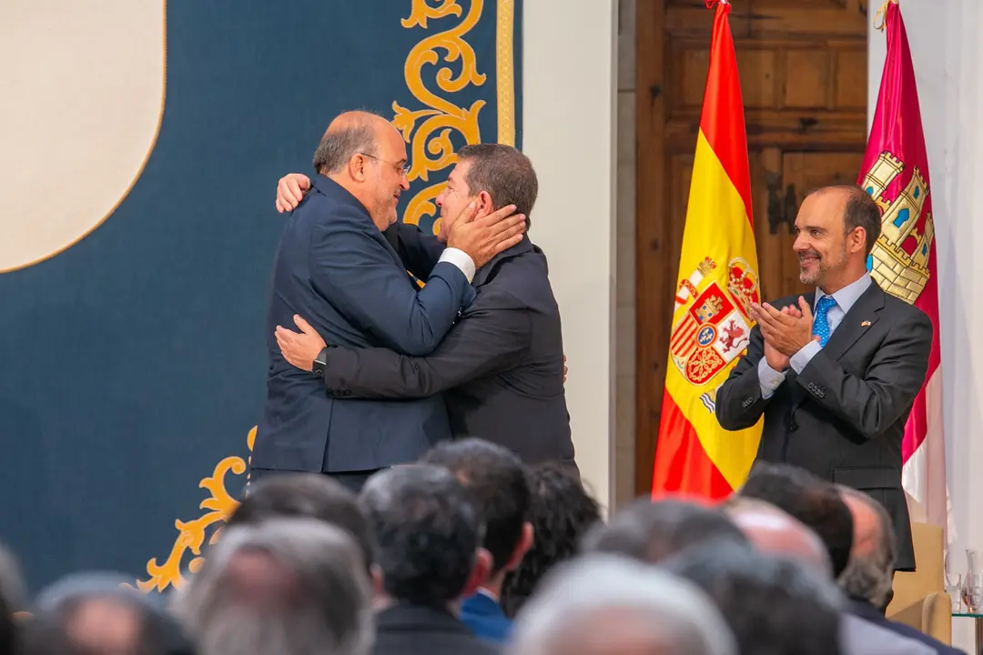 Toledo, 11 de julio de 2023.- El presidente de Castilla-La Mancha, Emiliano Garc&iacute;a-Page, preside acto de toma de posesi&oacute;n de los consejeros del nuevo ejecutivo auton&oacute;mico. (Fotos: A. P&eacute;rez Herrera // JCCM)