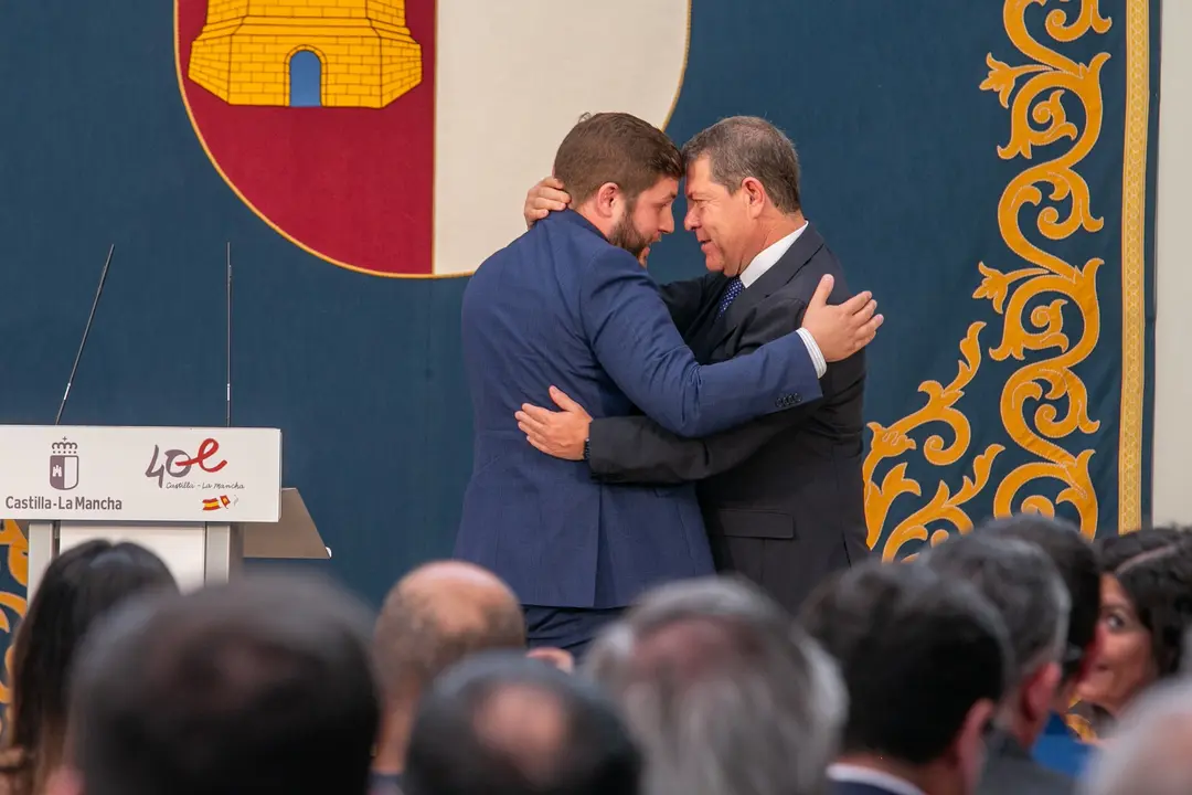 Toledo, 11 de julio de 2023.- El presidente de Castilla-La Mancha, Emiliano Garc&iacute;a-Page, preside acto de toma de posesi&oacute;n de los consejeros del nuevo ejecutivo auton&oacute;mico. (Fotos: A. P&eacute;rez Herrera // JCCM)