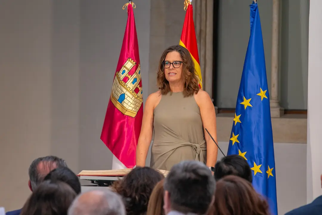 Toledo, 11 de julio de 2023.- El presidente de Castilla-La Mancha, Emiliano Garc&iacute;a-Page, preside acto de toma de posesi&oacute;n de los consejeros del nuevo ejecutivo auton&oacute;mico. (Fotos: A. P&eacute;rez Herrera // JCCM)
