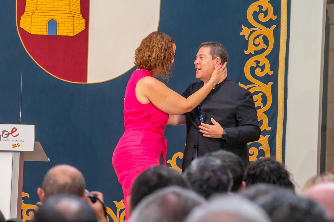 Toledo, 11 de julio de 2023.- El presidente de Castilla-La Mancha, Emiliano Garc&iacute;a-Page, preside acto de toma de posesi&oacute;n de los consejeros del nuevo ejecutivo auton&oacute;mico. (Fotos: A. P&eacute;rez Herrera // JCCM)