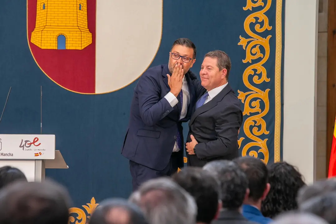 Toledo, 11 de julio de 2023.- El presidente de Castilla-La Mancha, Emiliano Garc&iacute;a-Page, preside acto de toma de posesi&oacute;n de los consejeros del nuevo ejecutivo auton&oacute;mico. (Fotos: A. P&eacute;rez Herrera // JCCM)