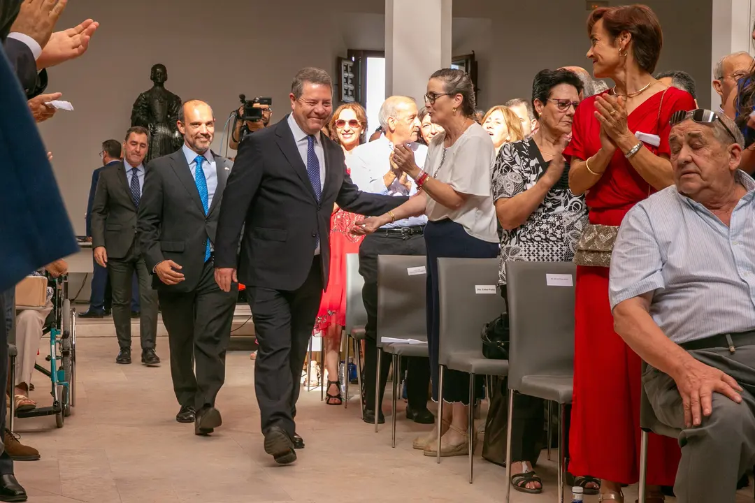 Toledo, 11 de julio de 2023.- El presidente de Castilla-La Mancha, Emiliano Garc&iacute;a-Page, preside acto de toma de posesi&oacute;n de los consejeros del nuevo ejecutivo auton&oacute;mico. (Fotos: A. P&eacute;rez Herrera // JCCM)