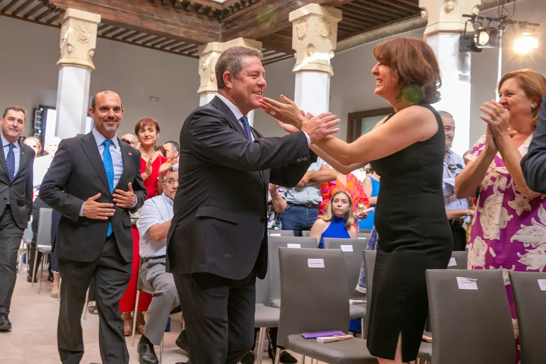 Toledo, 11 de julio de 2023.- El presidente de Castilla-La Mancha, Emiliano Garc&iacute;a-Page, preside acto de toma de posesi&oacute;n de los consejeros del nuevo ejecutivo auton&oacute;mico. (Fotos: A. P&eacute;rez Herrera // JCCM)