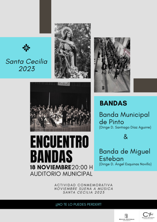 Cartel Encuentro de Bandas Santa Cecilia 2023