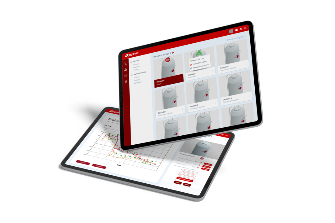 Tank Control pantallas