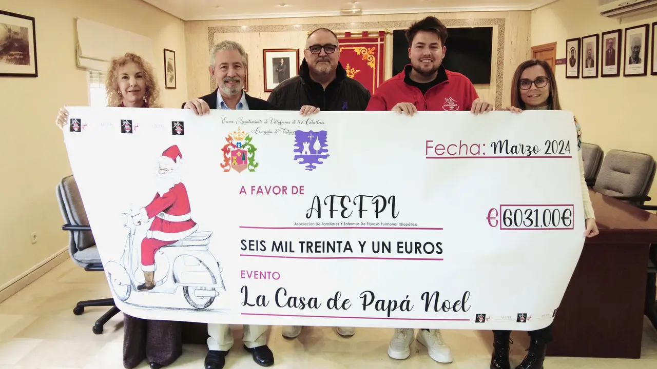 Entrega cheque a AFEFPI