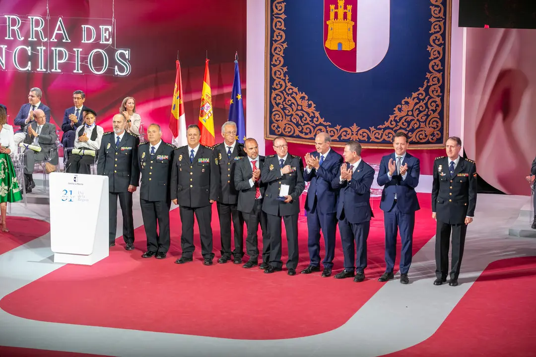 Toledo, 31 de mayo de 2024.- El jefe del Ejecutivo auton&oacute;mico, Emiliano Garc&iacute;a-Page, preside el acto institucional del D&iacute;a de Castilla-La Mancha que se celebra en el Palacio de Congresos &acute;El Greco&acute;. (Fotos:  A. P&eacute;rez Herrera //  JCCM)