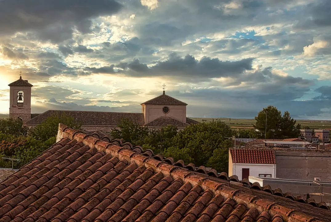 Templo y Atardecer en altura