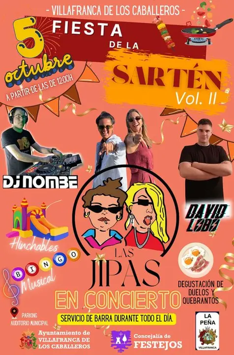 Cartel fiesta de la Sart&eacute;n Villafranca