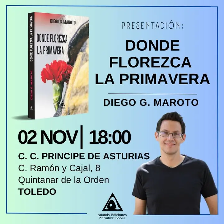 Cartel presentaci&oacute;n Donde florezca la primavera
