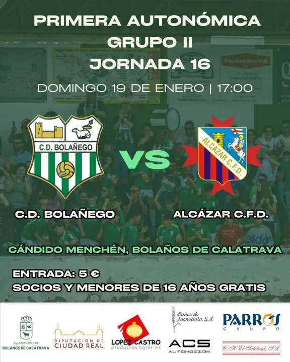 Cartel CD Bola+&brvbar;ego vs Alcazar CFD