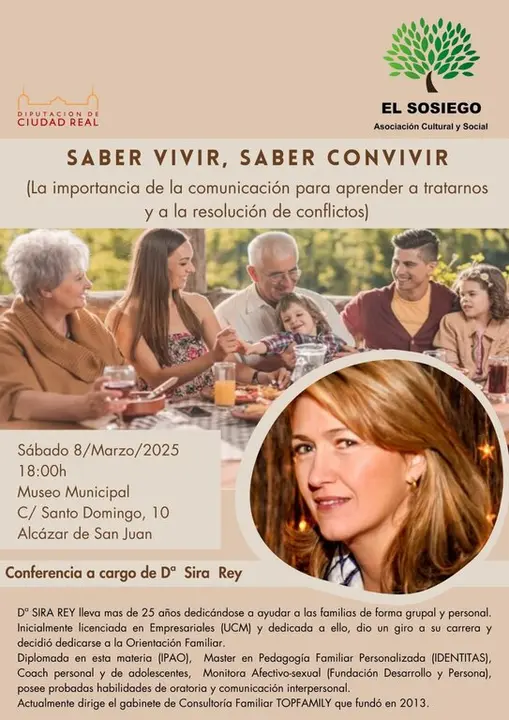 CARTEL CONFERENCIA SOSIEGO 8 3 2025