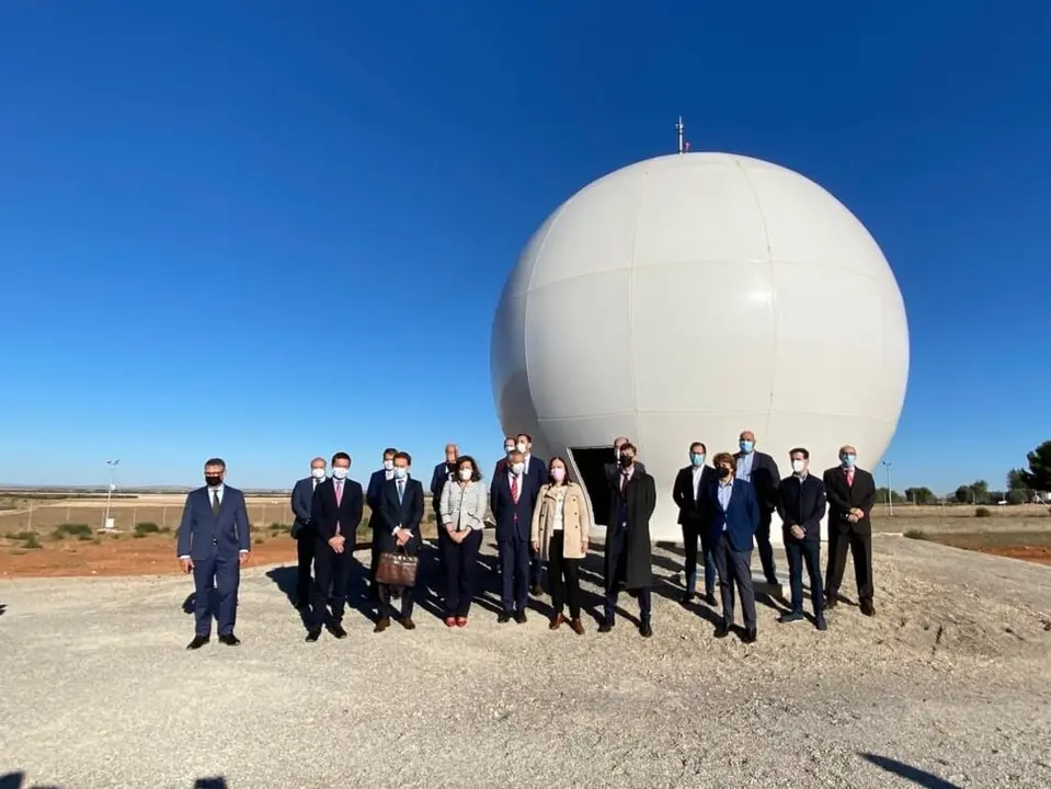 Imagen archivo 2021 - Inauguraci&oacute;n telepuerto Alc&aacute;zar de San Juan