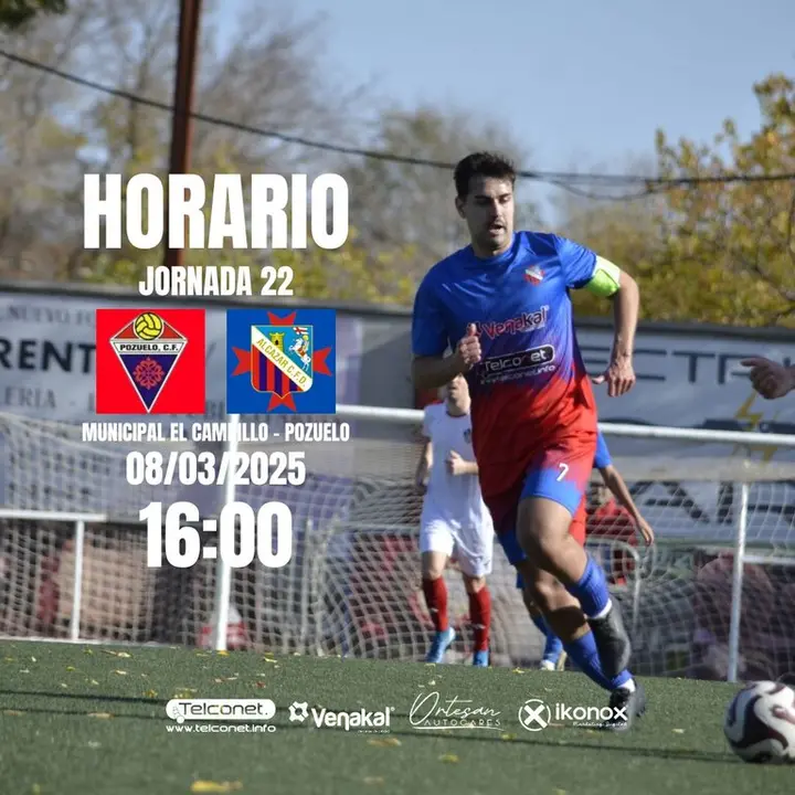 Cartel Pozuelo CF vs Alc+&iacute;zar CFD