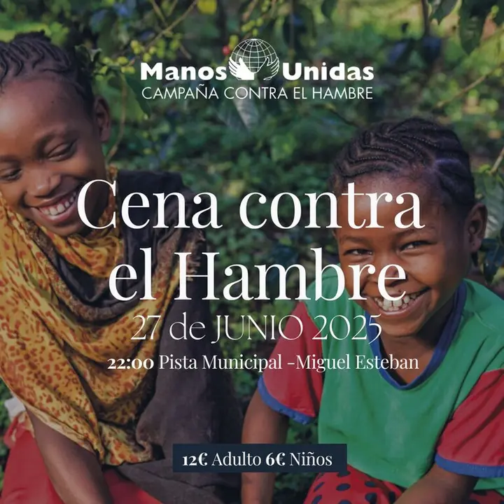 CENA CONTRA EL HAMBRE MANOS UNIDAS MIGUEL ESTEBAN