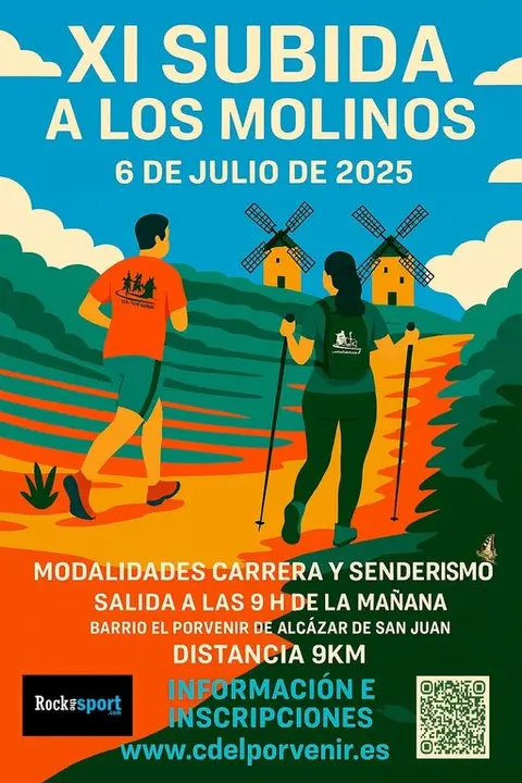 cartel XI Subida a los Molinos El Porvenir 2025