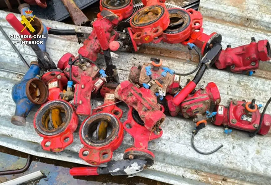 Llaves de apertura de riego