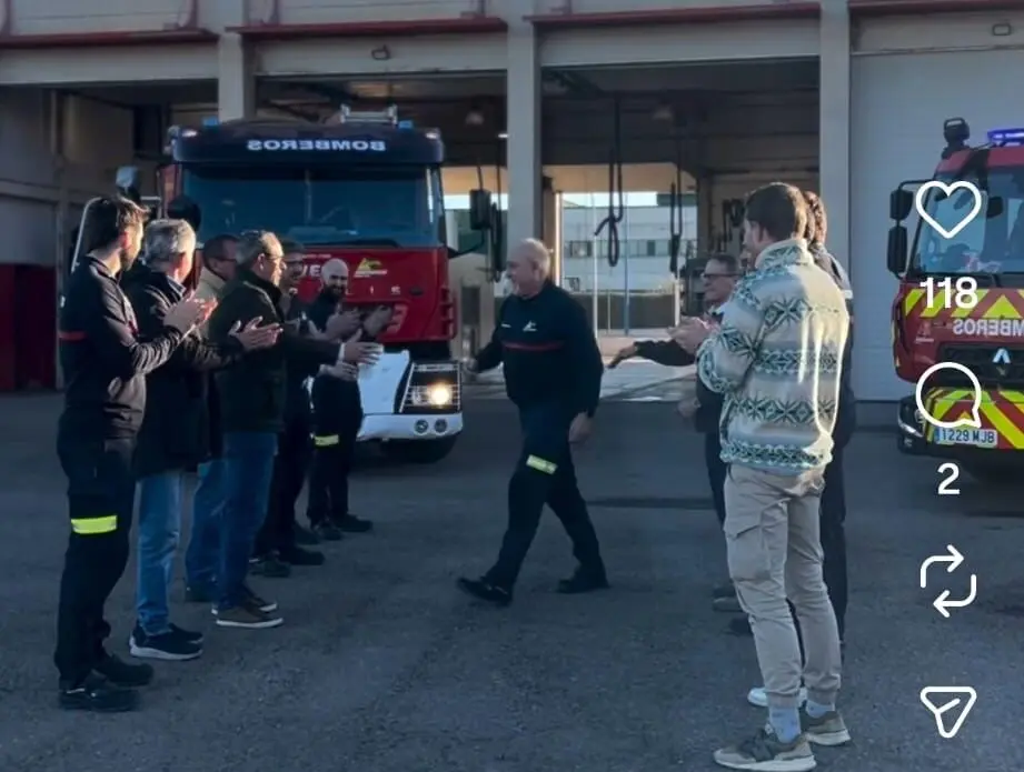 foto bombero jubilado