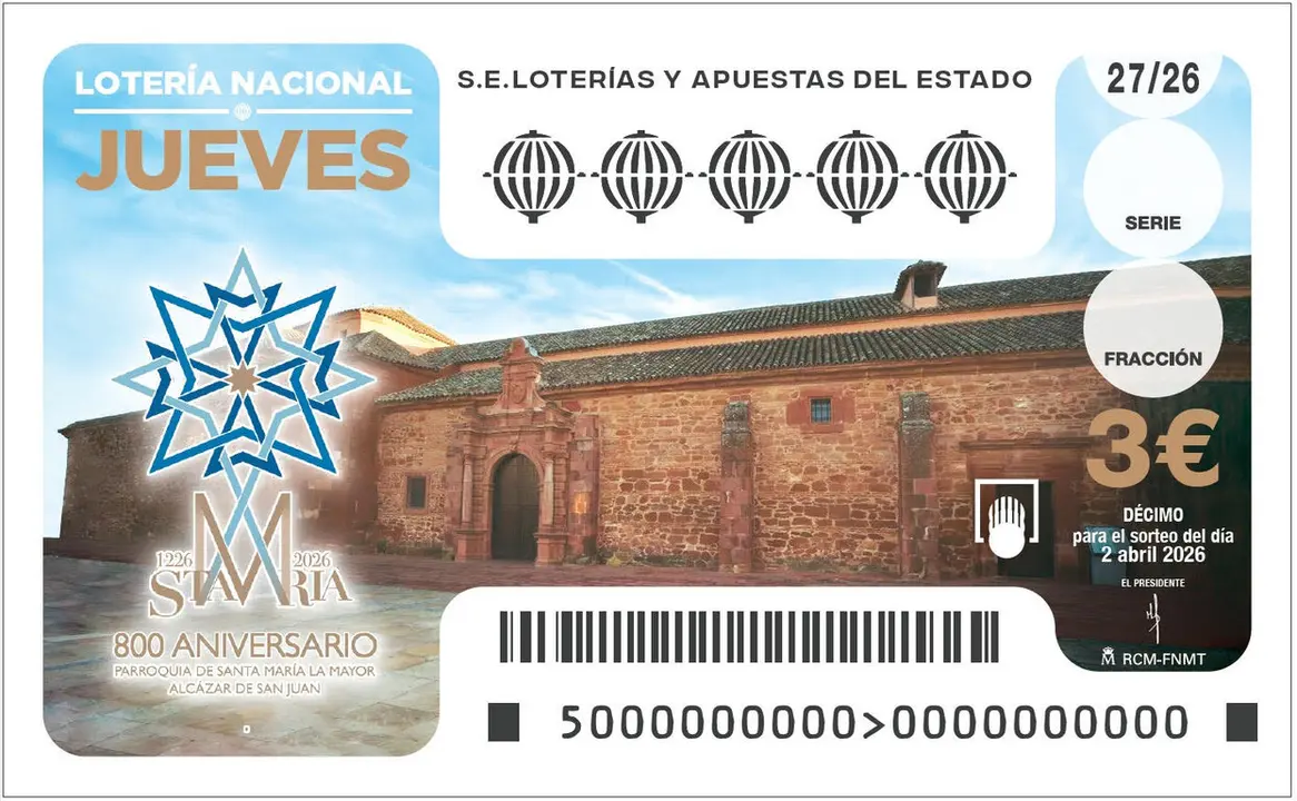 D&eacute;cimo de loter&iacute;a