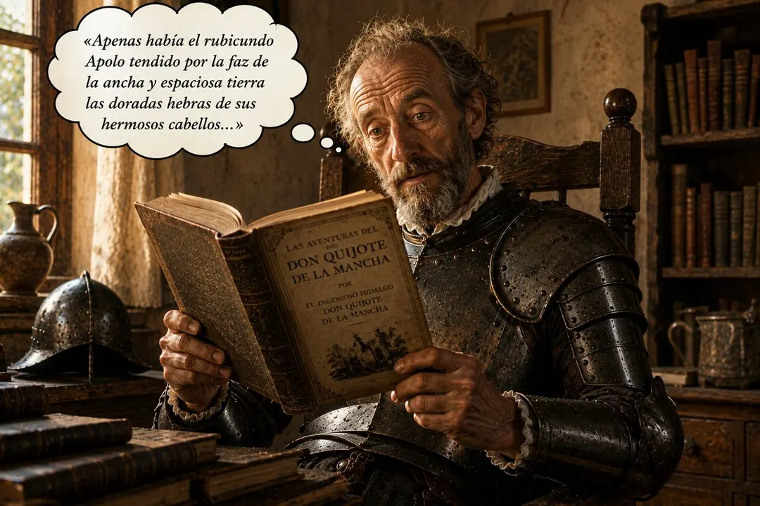 Cuarta pared Quijote leyendo
