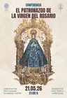 Cartel conferencia Patronzago V del Rosario