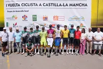 Podium Vuelta CLM etapa 5