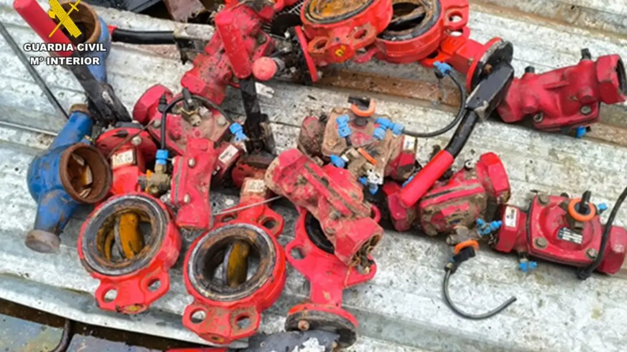 Llaves de apertura de riego