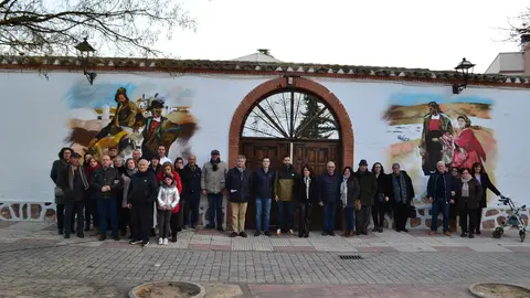 actos Sorolla, familiares, autoridades y artista en inauguraci&oacute;n grafitis