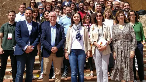 XXX Asamblea ACEVIN. Socios de ACEVIN y miembros de Rutas del Vino de Espa&ntilde;a en la celebraci&oacute;n de la Asamblea, en el Auditorio Alfredo Kraus, en Gran Canaria
