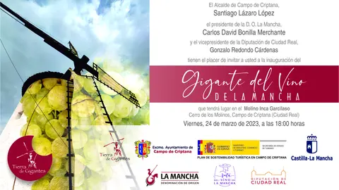 INAUGURACION DEL GIGANTE DEL VINO DE LA MANCHA
