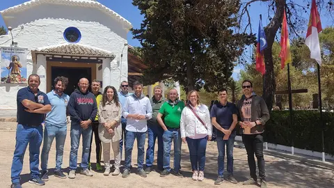 Las autoridades en la romeria de Campo de Criptana