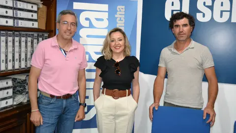 Diego Ortega, Mar&iacute;a del Prado Susmozas y &Oacute;scar Castellanos