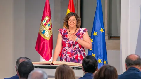 Toledo, 11 de julio de 2023.- El presidente de Castilla-La Mancha, Emiliano Garc&iacute;a-Page, preside acto de toma de posesi&oacute;n de los consejeros del nuevo ejecutivo auton&oacute;mico. (Fotos: A. P&eacute;rez Herrera // JCCM)