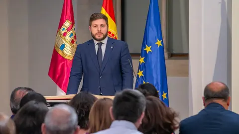 Toledo, 11 de julio de 2023.- El presidente de Castilla-La Mancha, Emiliano Garc&iacute;a-Page, preside acto de toma de posesi&oacute;n de los consejeros del nuevo ejecutivo auton&oacute;mico. (Fotos: A. P&eacute;rez Herrera // JCCM)
