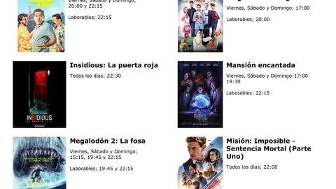 cartelera de multicines cinemancha del viernes 04 al jueves 10 de agosto