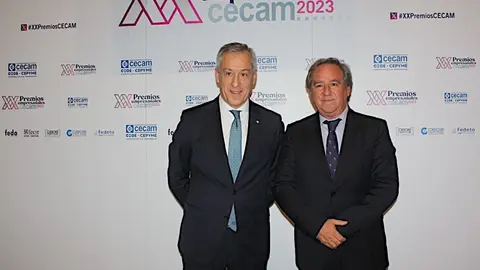 El presidente de EurocajaRural junto al presidente de CECAM