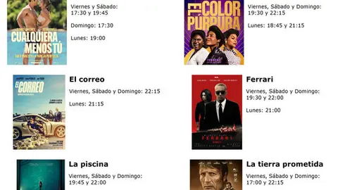 Caartelera de Multicines cinemancha del viernes 9 al lunes  12 de febrero 