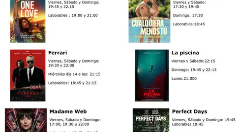 cartelera de multicines cinemancha del MIERCOLES 14 al JUEVES 22 DE FEBRERO