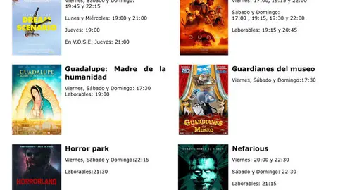Cartelera de mulricines cinemancha del 01 al 07 de marzo