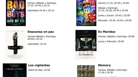 cartelera de multicines cinemancha del viernes 21  al jueves 27 de abril 