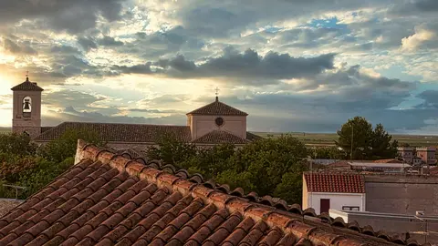 Templo y Atardecer en altura