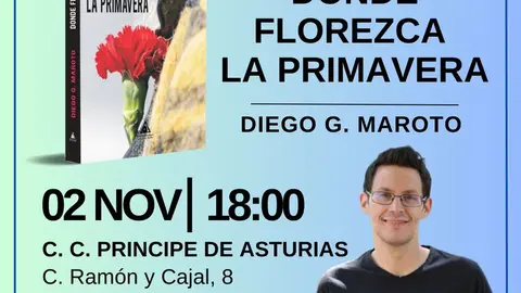 Cartel presentaci&oacute;n Donde florezca la primavera