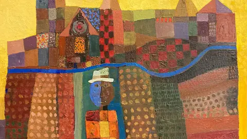 Juan Romero - Paysage avec chapeau blanc