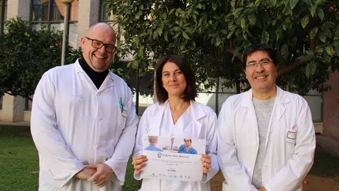 F1 Virginia Soto, Javier Castellanos (i) y Pedro Cebri&aacute;n