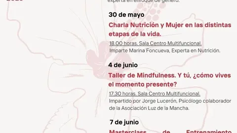 PROGRAMA SEMANA SALUD MUJER MIGUEL ESTEBAN