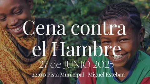 CENA CONTRA EL HAMBRE MANOS UNIDAS MIGUEL ESTEBAN