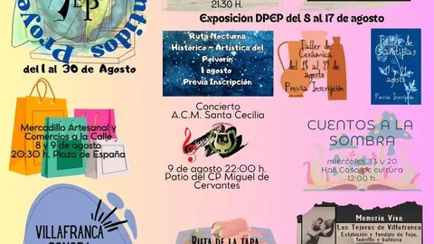 cartel actividades dpep villafranca