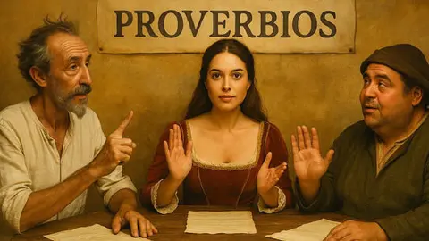 CARTEL MESA REDONDA REFRANES 1