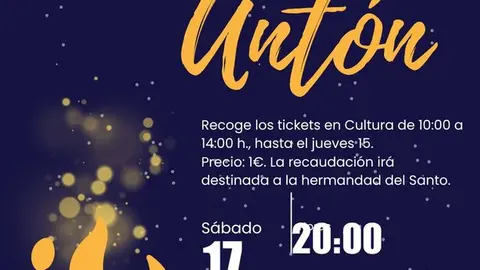 Cartel Hoguera San Ant&oacute;n 2026 Villafranca